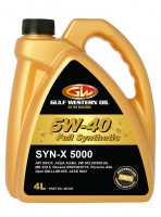 GULF WESTERN OIL Моторное масло SYN-X 5000 5W-40 4л