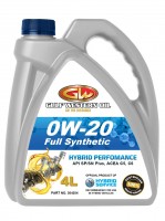 GULF WESTERN OIL Моторное масло HYBRID PERFORMANCE 0W-20 4л