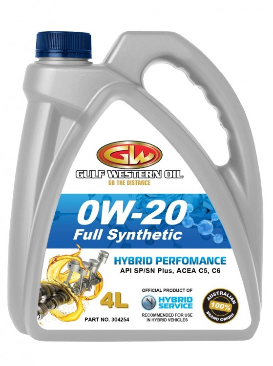 GULF WESTERN OIL Моторное масло HYBRID PERFORMANCE 0W-20 4л