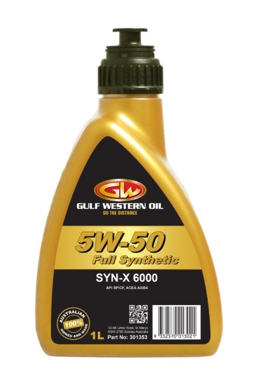 GULF WESTERN OIL Моторное масло SYN-X 6000 5W-50 1л