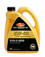 GULF WESTERN OIL Моторное масло SYN-X 6000 5W-50 4л