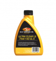GULF WESTERN OIL Синтетическое противозадирное редукторное масло ULTRA CLEAR GEAR LUBE LS 75W-140 1л