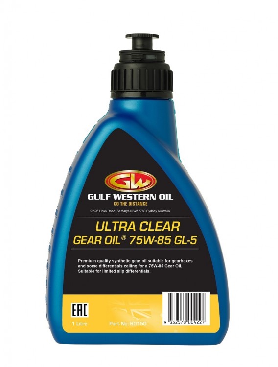 GULF WESTERN OIL Трансмиссионное масло ULTRA CLEAR GEAR OIL 75W-85 1л